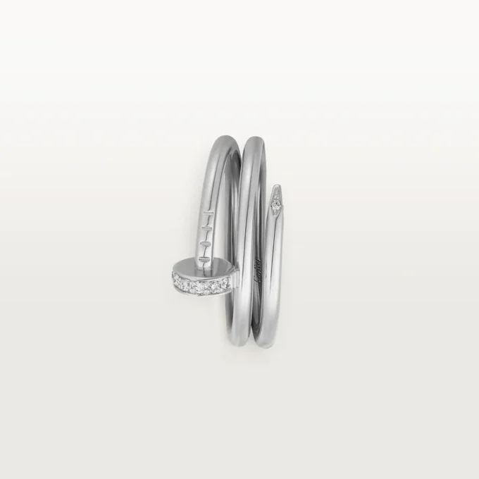 Anello Juste Un Clou – Oro bianco, diamanti – Cartier
