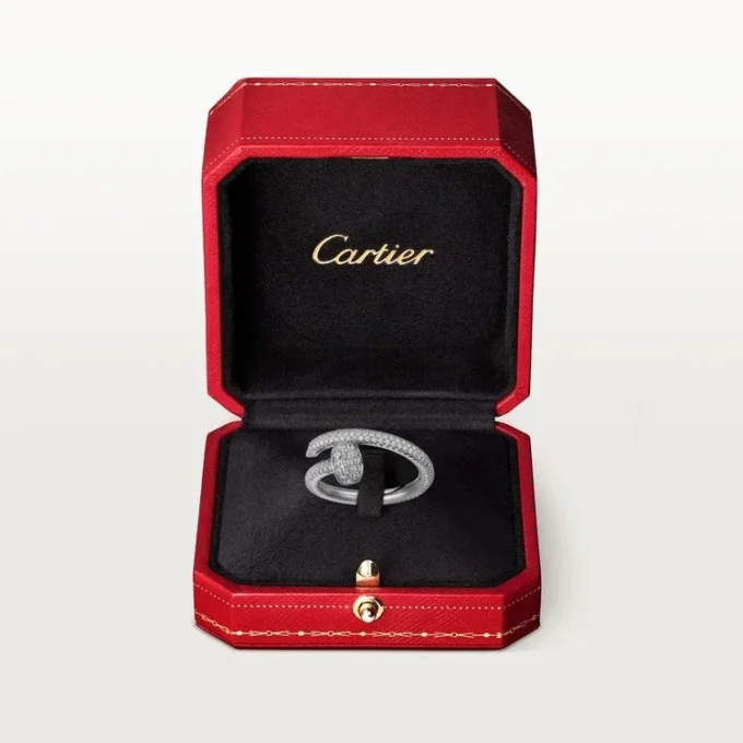 Anello Juste Un Clou – Oro bianco, diamanti – Cartier