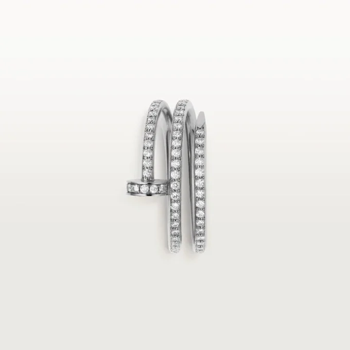 Anello Juste Un Clou – Oro bianco, diamanti – Cartier