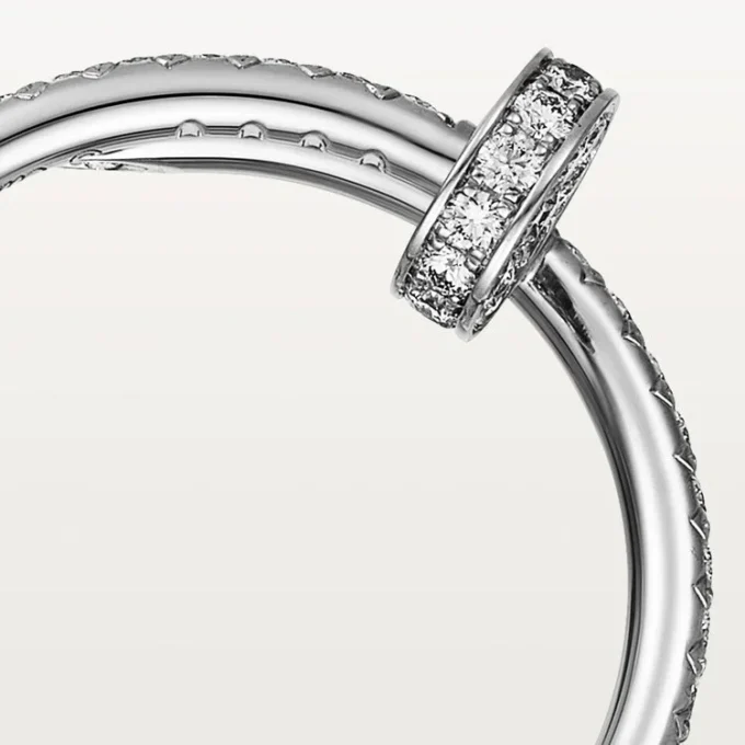 Anello Juste Un Clou – Oro bianco, diamanti – Cartier