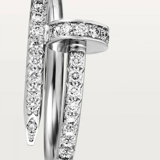 Anello Juste Un Clou – Oro bianco, diamanti – Cartier