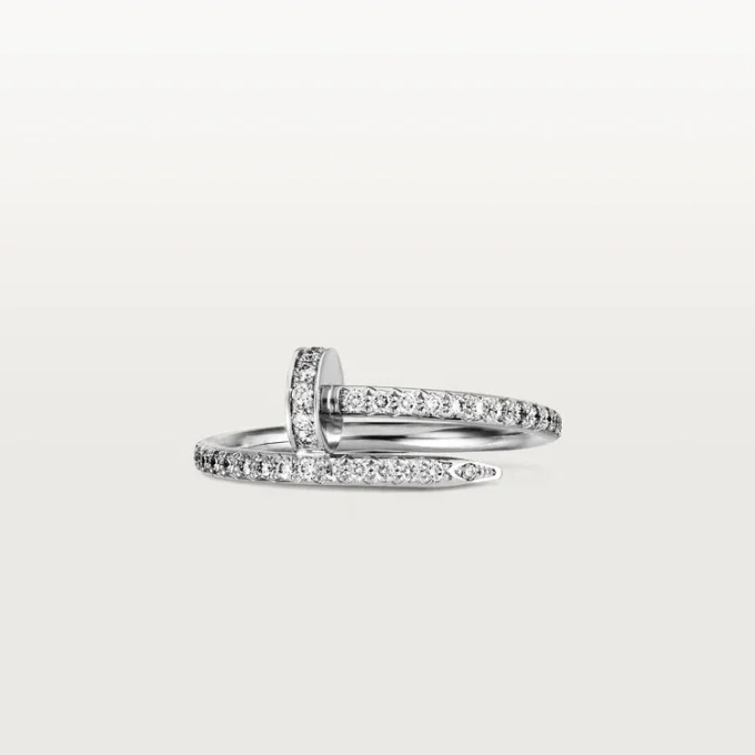 Anello Juste Un Clou – Oro bianco, diamanti – Cartier