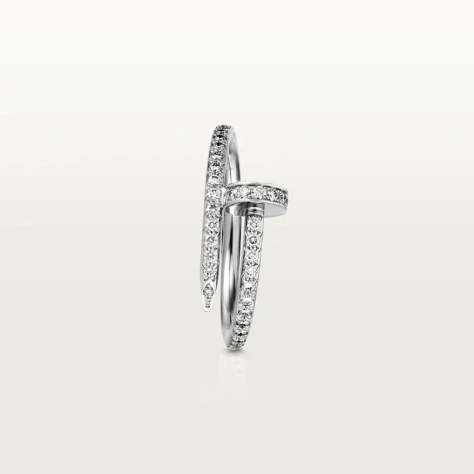 Anello Juste Un Clou – Oro bianco, diamanti – Cartier