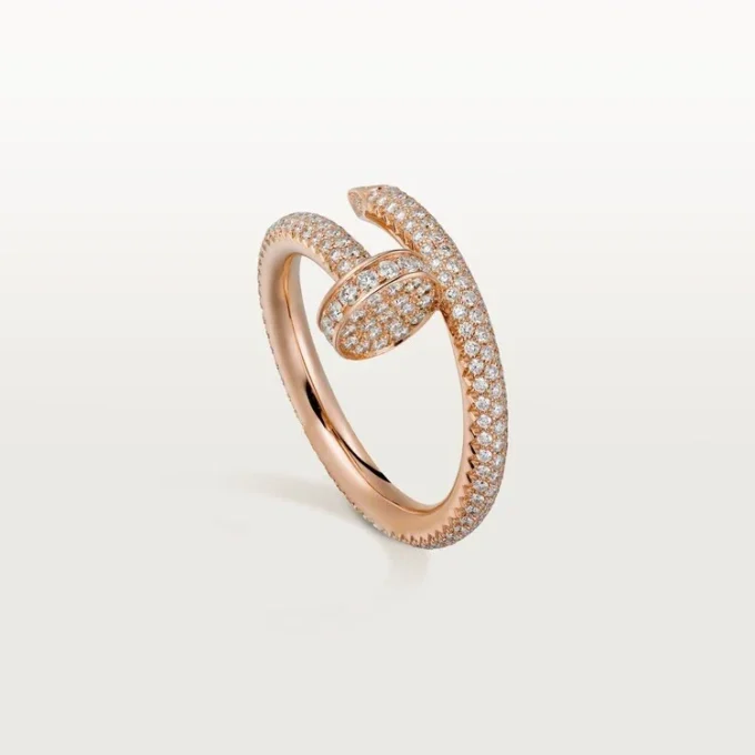 Anello Juste Un Clou – Oro rosa, diamanti – Cartier