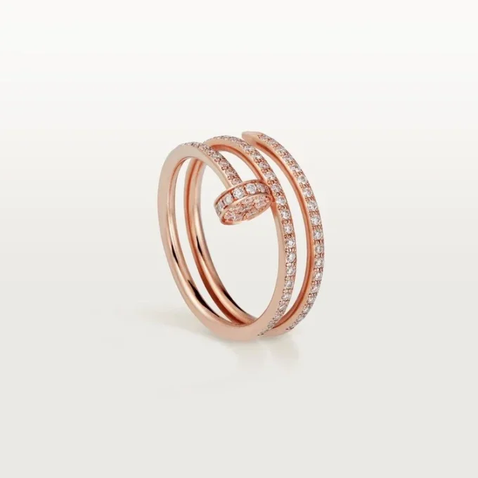 Anello Juste Un Clou – Oro rosa, diamanti – Cartier