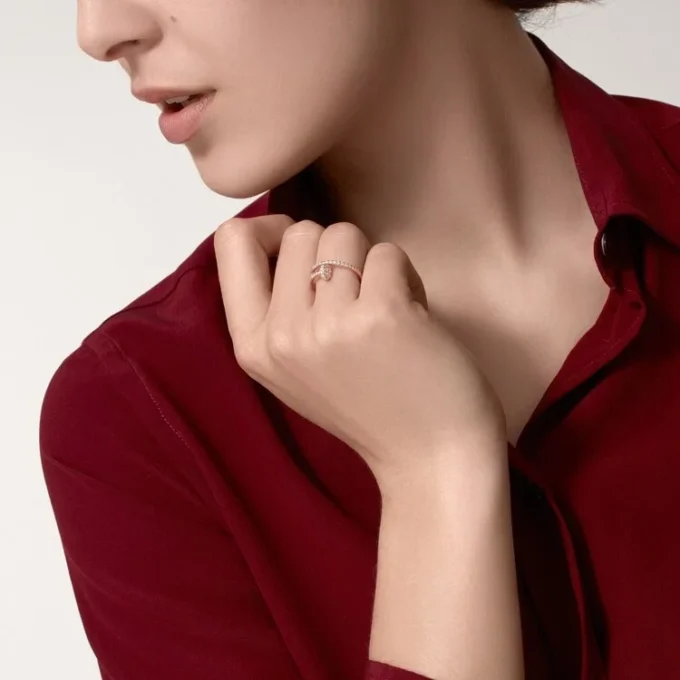 Anello Juste Un Clou – Oro rosa, diamanti – Cartier