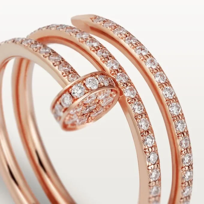 Anello Juste Un Clou – Oro rosa, diamanti – Cartier