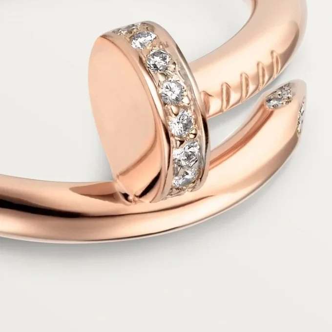 Anello Juste Un Clou – Oro rosa, diamanti – Cartier