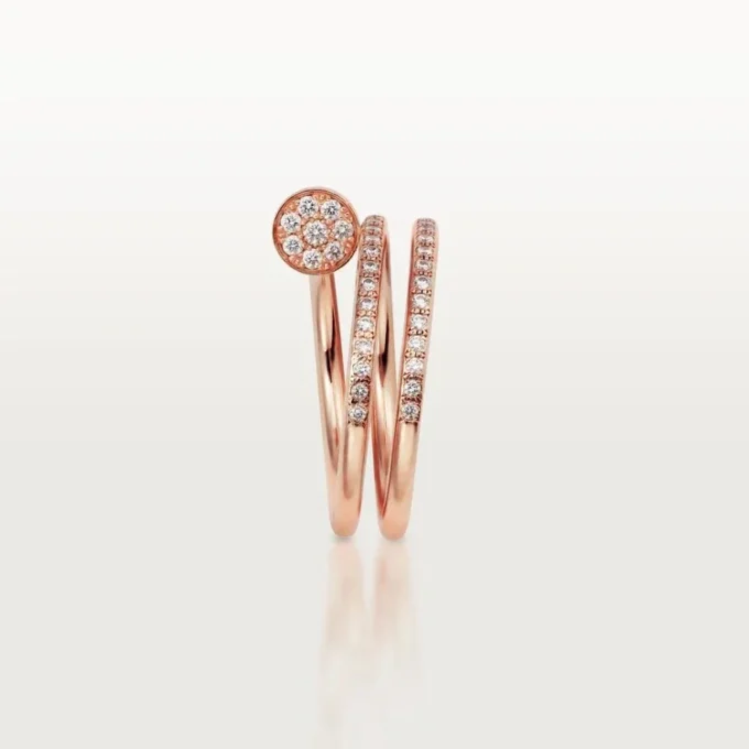 Anello Juste Un Clou – Oro rosa, diamanti – Cartier