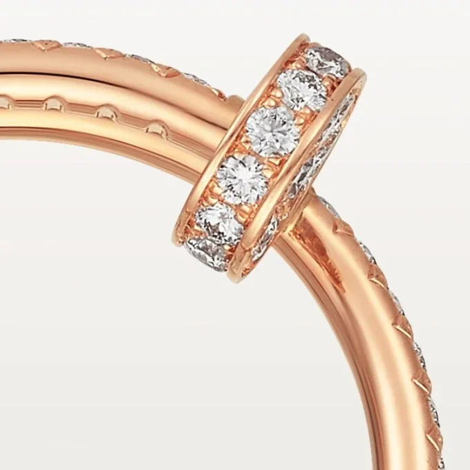 Anello Juste Un Clou – Oro rosa, diamanti – Cartier