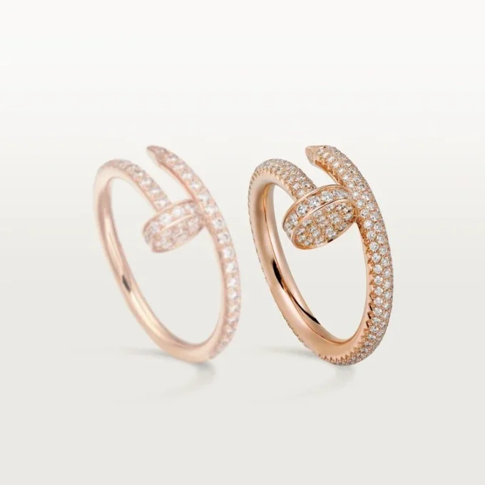 Anello Juste Un Clou – Oro rosa, diamanti – Cartier