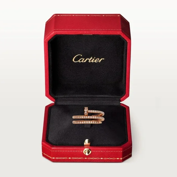 Anello Juste Un Clou – Oro rosa, diamanti – Cartier