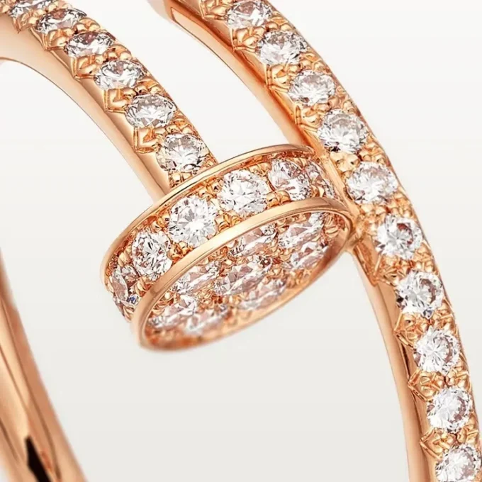 Anello Juste Un Clou – Oro rosa, diamanti – Cartier