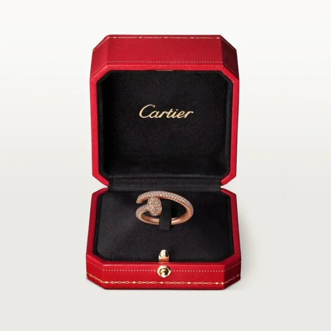 Anello Juste Un Clou – Oro rosa, diamanti – Cartier