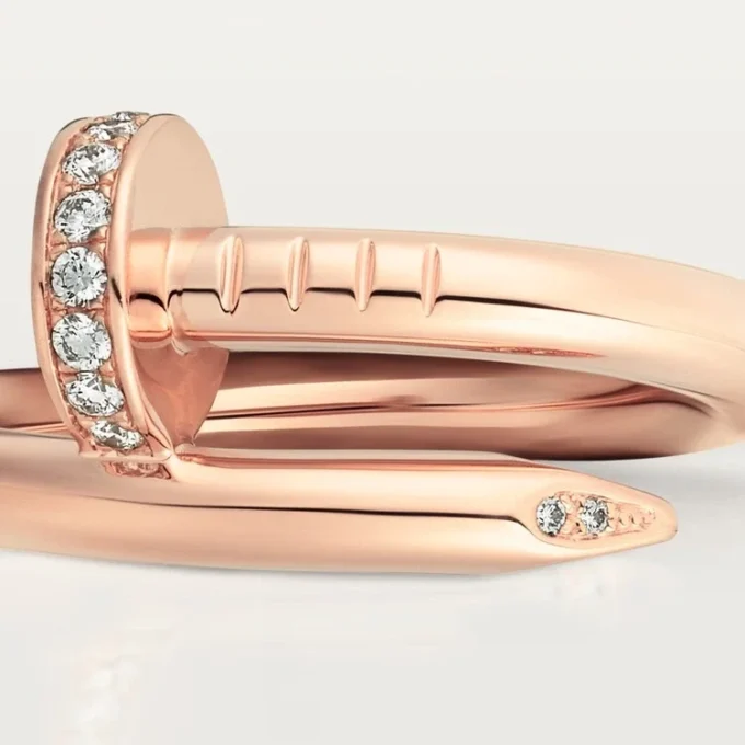 Anello Juste Un Clou – Oro rosa, diamanti – Cartier
