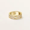 Anello Love, modello classico, pavé, 6 diamanti