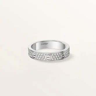 Anello Love, modello piccolo, pavé