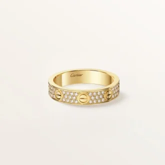 Anello Love, modello piccolo, pavé