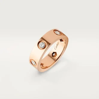 Anello Love – Oro rosa, diamanti – Cartier
