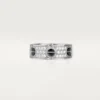 Anello Love, pavé di diamanti, ceramica – Oro bianco, ceramica, diamanti – Cartier