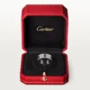 Anello Love, pavé di diamanti, ceramica – Oro bianco, ceramica, diamanti – Cartier