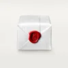 Anello Love, pavé di diamanti, ceramica – Oro bianco, ceramica, diamanti – Cartier