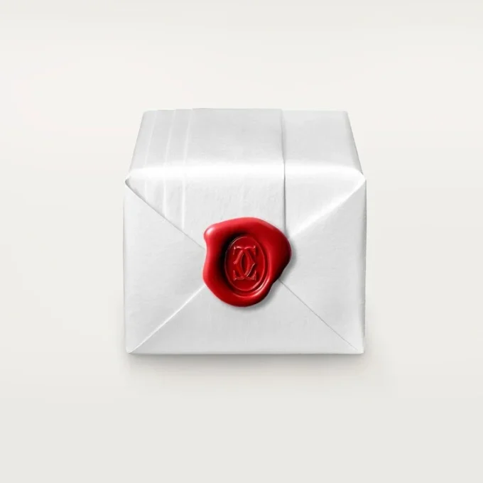 Anello Love, pavé di diamanti, ceramica – Oro bianco, ceramica, diamanti – Cartier