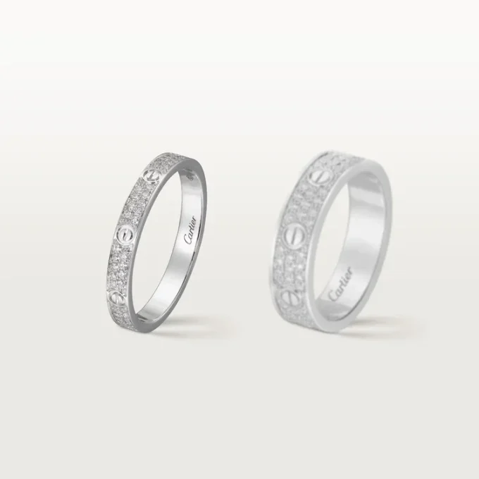 Anello Love, Sm – Oro bianco, Diamanti – Cartier