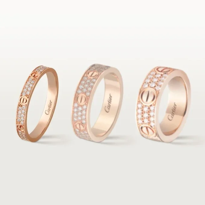Anello Love, Sm – Oro rosa, Diamanti – Cartier