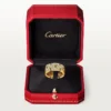 Anello Maillon Panthere, 3 file a mezza pavé di diamanti – Oro giallo, Diamanti – Cartier