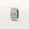 Anello Maillon Panthere, cinque file, pavé