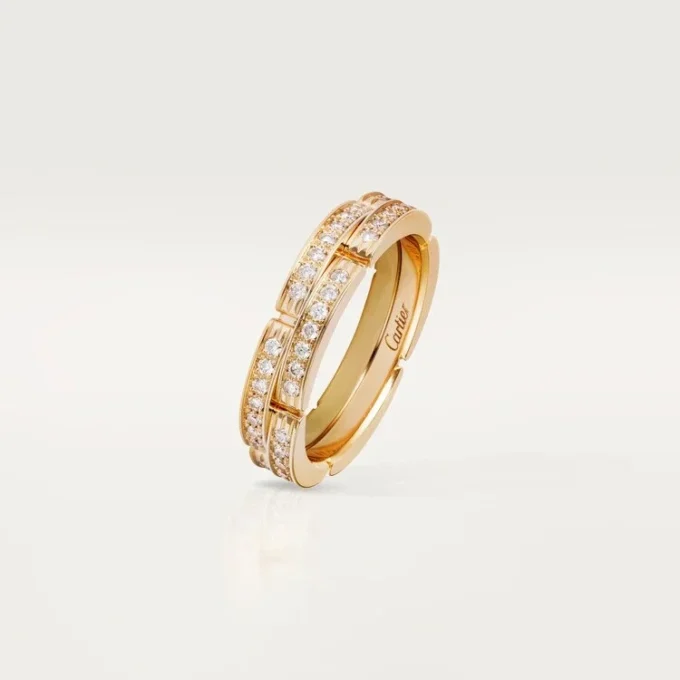 Anello Maillon Panthere – Oro giallo, diamanti – Cartier