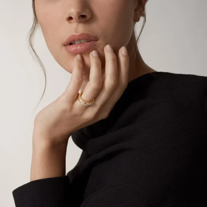 Anello Maillon Panthere – Oro giallo, diamanti – Cartier