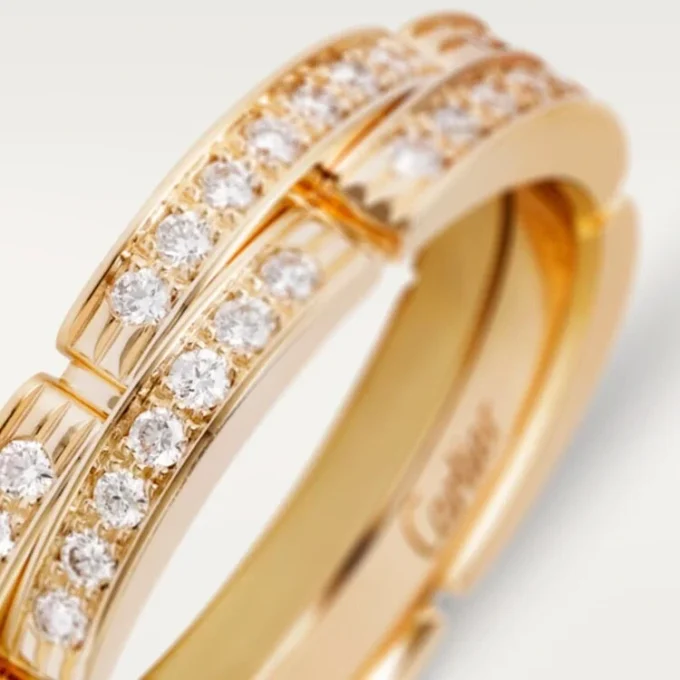 Anello Maillon Panthere – Oro giallo, diamanti – Cartier