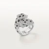 Anello Panthere De Cartier, articolato, con pavé