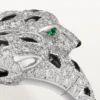 Anello Panthere De Cartier, articolato, con pavé