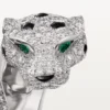 Anello Panthere De Cartier, articolato, con pavé