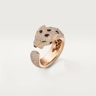 Anello Panthere De Cartier, modello medio, pavé