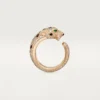 Anello Panthere De Cartier, modello medio, pavé