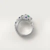 Anello Panthere De Cartier, modello medio, semi-pavé