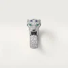 Anello Panthere De Cartier, modello medio, semi-pavé