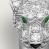 Anello Panthere De Cartier – Oro bianco, smeraldi, onice, diamanti – Cartier