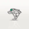 Anello Panthere De Cartier – Oro bianco, smeraldi, onice, diamanti – Cartier