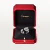 Anello Panthere De Cartier – Oro bianco, smeraldi, onice, diamanti – Cartier