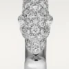 Anello Panthere De Cartier – Oro bianco, smeraldi, onice, diamanti – Cartier