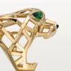 Anello Panthere De Cartier – Oro giallo, granati tsavoriti, onice – Cartier