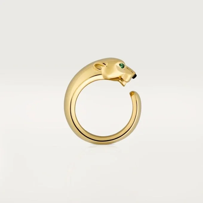 Anello Panthere De Cartier – Oro giallo, onice, granato tsavorite – Cartier