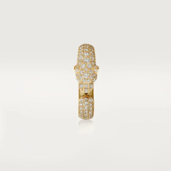 Anello Panthere De Cartier – Oro giallo, smeraldi, onice, diamanti – Cartier