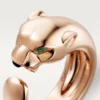 Anello Panthere De Cartier – Oro rosa, granati tsavoriti, onice – Cartier