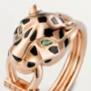 Anello Panthere De Cartier – Oro rosa, granati tsavoriti, onice, lacca nera, diamanti – Cartier
